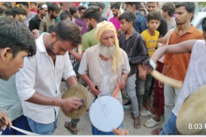 सातवी मोहर्रम पर नगर बाज़ार में निकला जुलूस