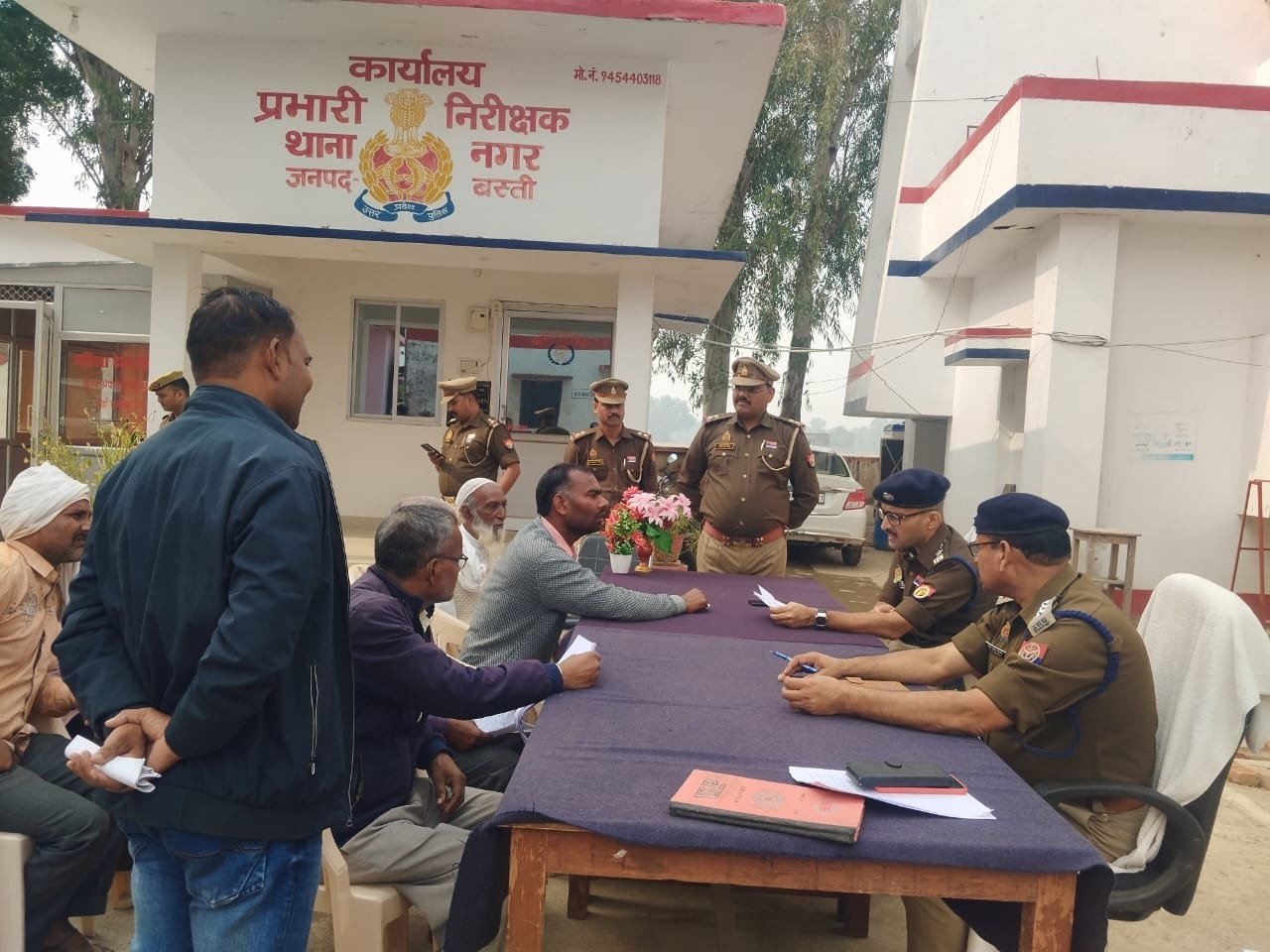 नगर थाने पर पुलिस अधीक्षक ने सुनी फरियाद