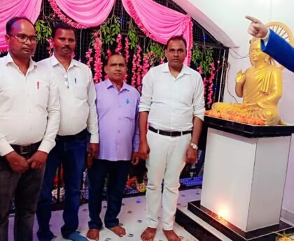 आंबेडकर पार्क देवापार में संत रविदास जी की मूर्ति का हुआ अनावरण