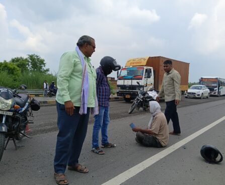 बस्ती-फैजाबाद मार्ग पर हादसा, अधूरा निर्माण बनी वजह