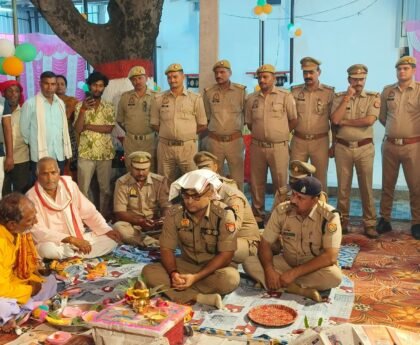 कलवारी थाने का हुआ कायाकल्प, वैदिक मन्त्रोच्चार के बीच एसपी अभिनंदन ने किया लोकार्पण