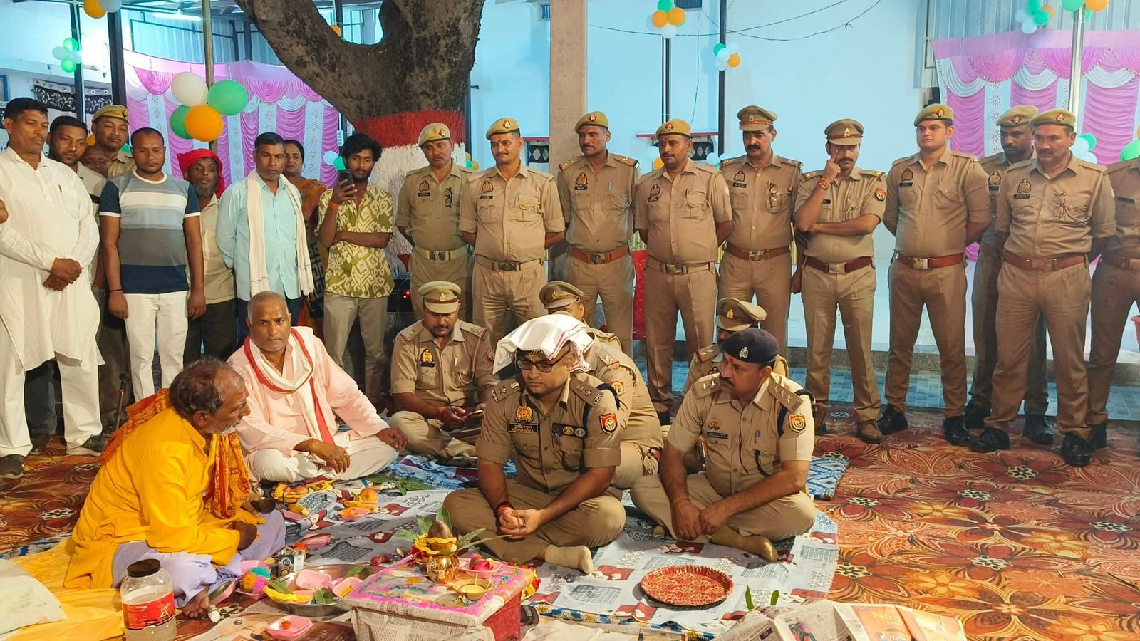 कलवारी थाने का हुआ कायाकल्प, वैदिक मन्त्रोच्चार के बीच एसपी अभिनंदन ने किया लोकार्पण