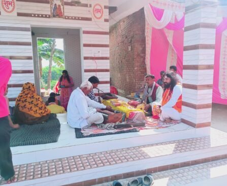 200 वर्ष पुराने शिव मंदिर के जीर्णोद्धार पर अखण्ड रामचरितमानस पाठ शुरू, 15 फरवरी को विशाल भंडारा